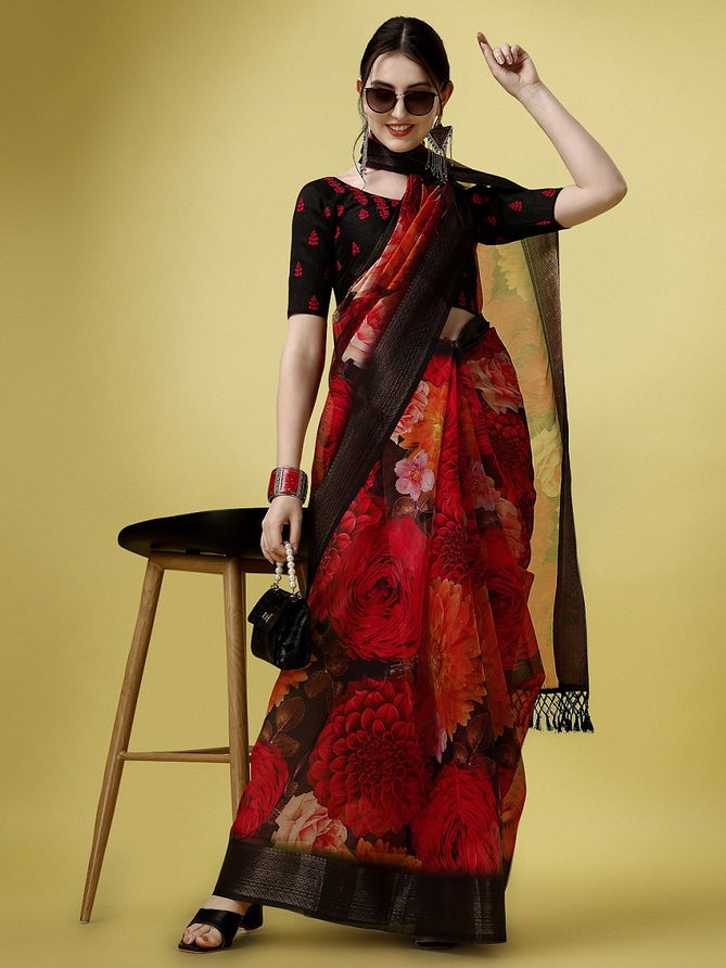 Sutram Hit Colour 15 Printed Party Wear Sarees Catalog
